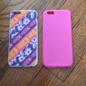 Two rubber iPhone 6s cases.